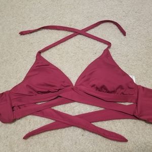 Maroon Large Swim Top